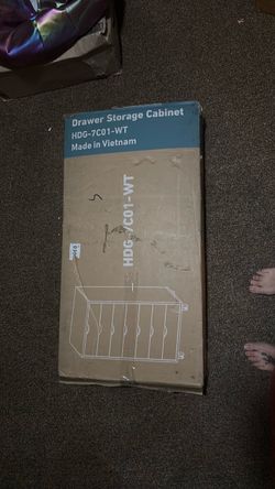 Seven drawer storage cabinet