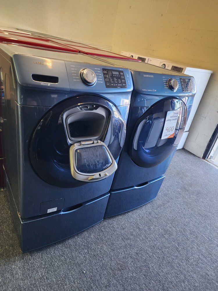 Samsung Front Loads Washer & Dryer Electric 