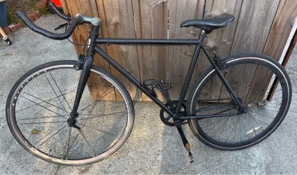 Used 6KU FIXIE Road Bike Mens Black 59-60cm - XL Frame
