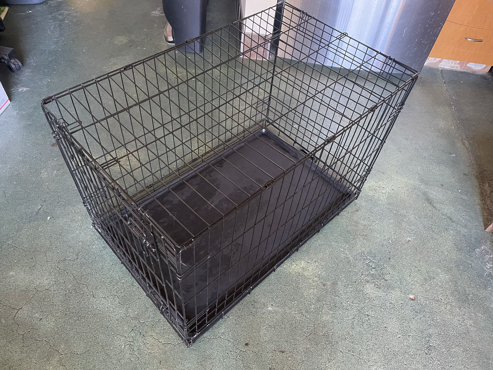 Large collapsable metal dog kennel
