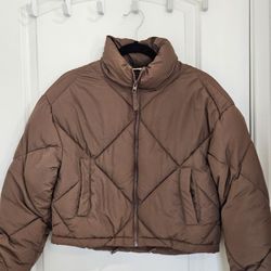 Womens Brown Puffer 