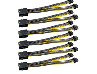 Cable adaptador de corriente PCIe de 8 pines a doble 8 pines