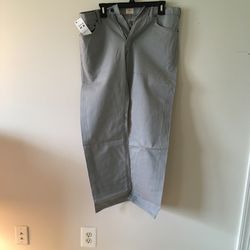 Dockers 5 Pocket Stretch Fit 34x30 New Gray 