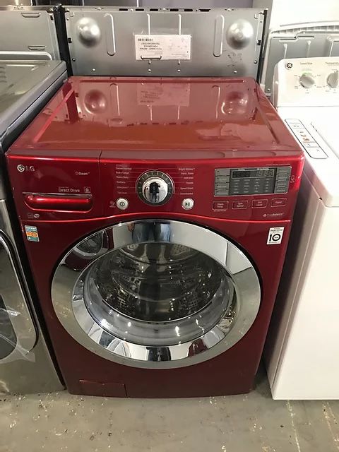 Brand new red LG washer and dryer set