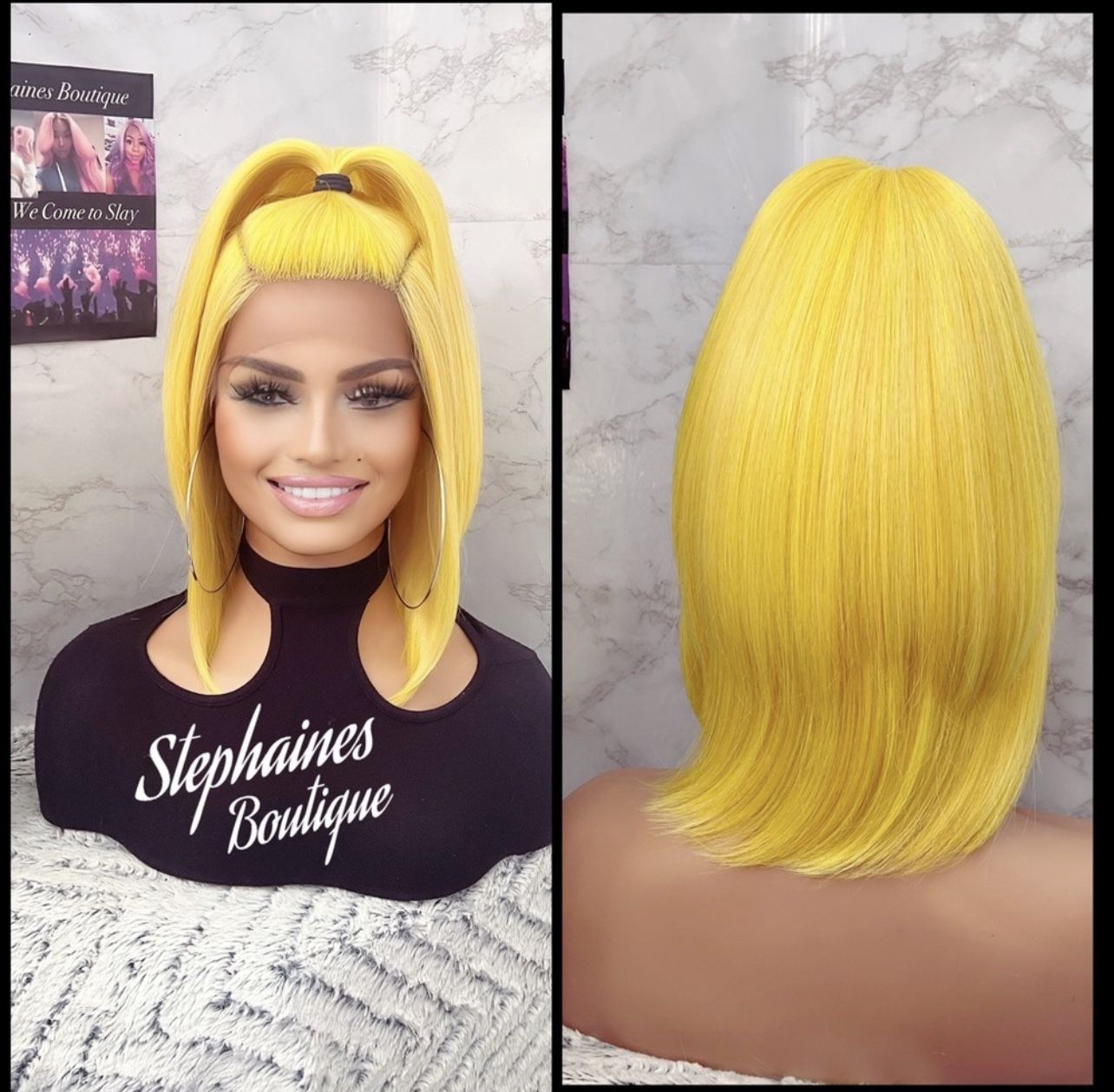 Human Hair Blended Lace Front Wig