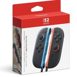 Nintendo Joy Con 2 Light Blue/ Light Red Brand New 