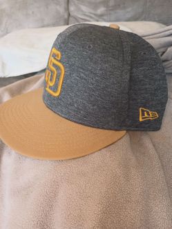 Gold and grey new era snap back