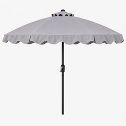 NEW ABCCANOPY 10 Ft Dark Gray Frill Patio Umbrella