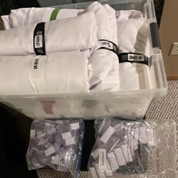 White Tablecloths and skirting