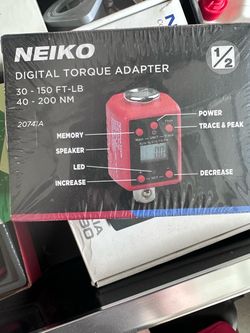 Neiko 1/2" Digital Torque Adapter 30-150 FT-LB