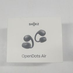 New Shokz OpenDots Air Open Ear True Wireless Earbuds Black SHOKZE210