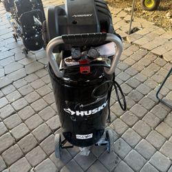20 Gal. 200 PSI Oil Free Portable Vertical Electric Air Compressor by Husky 