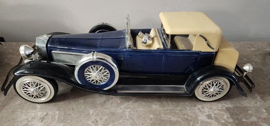 2 Antique Vintage Glass Liquor Cars