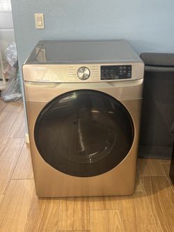 Electric Samsung Front Load Dryer Champagne