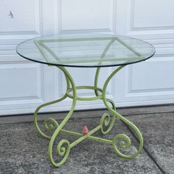 Glass Top Table
