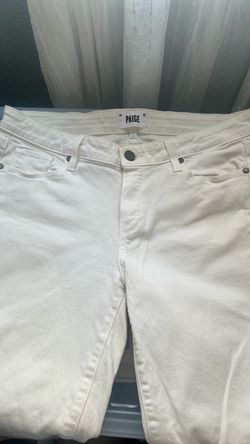 Paige white denim, slim cut, size 31