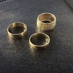 2 10K Gold & 14K Gold Rings All For $300