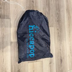 Hiccapop Inflatable Toddler Travel Bed with Safety Bumpers [4-Sided], Portable Toddler Bed for Kids, Toddler Air Mattress, Kids Air Mattress - Grey