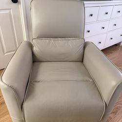 Leather recliner chair electric