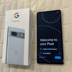 Google Pixel 7a - Unlocked Android Cell Phone 128gb. Sea