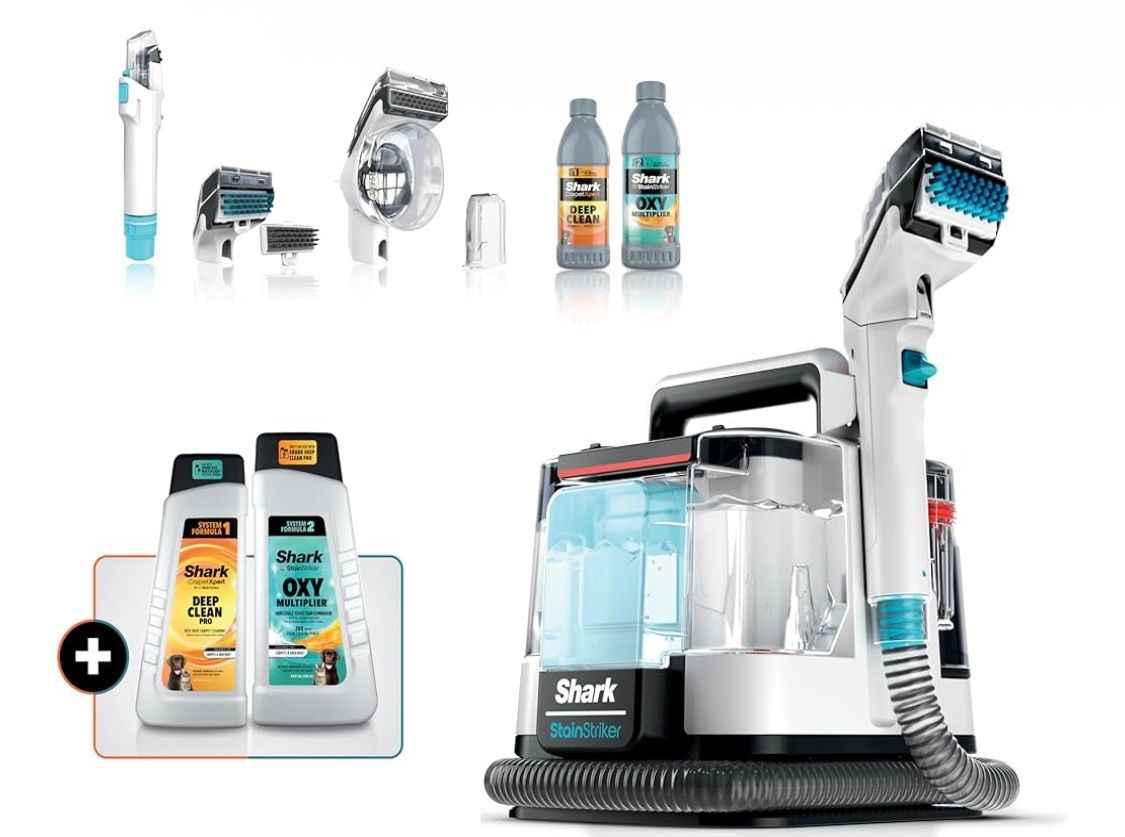 Shark PX201 StainStriker Portable Carpet & Upholstery Cleaner.