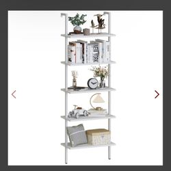 White Ladder Wall Shelf 