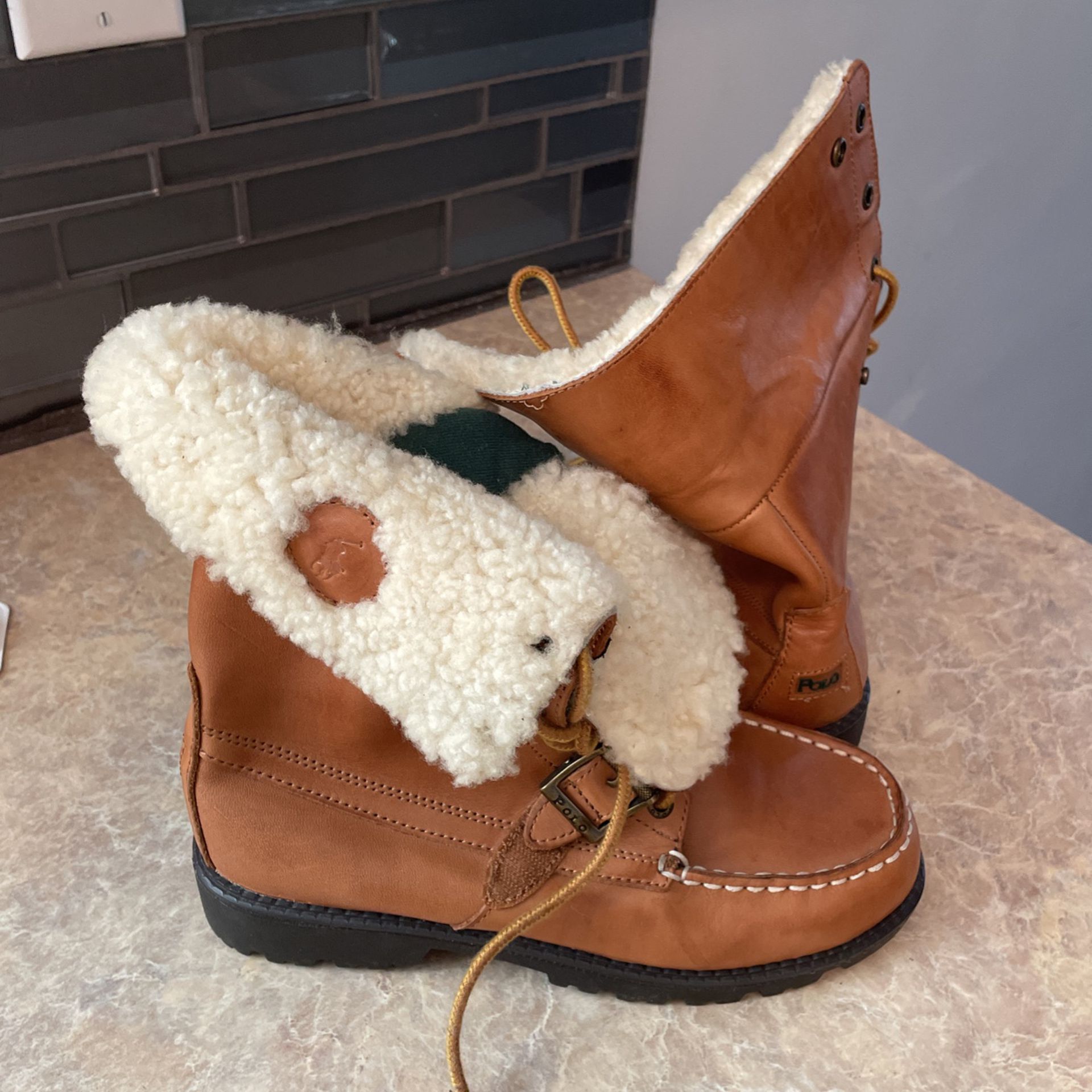 Polo Fur Winter Boots 👢 Ladies 6