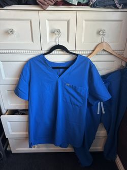 Figs scrubs Royal Blue Set