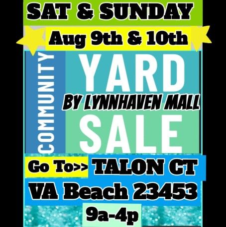 Yard Sale Sat Sunday 9am