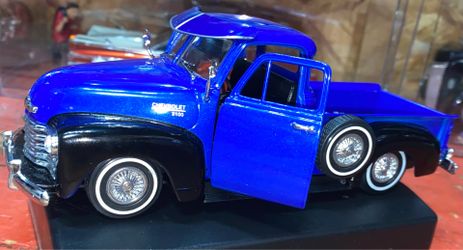 Welly Lowrider 1953 Chevrolet 3100 Pick Up Truck 1/24 Blue and Black toy model car homies (READ DESC)