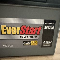 Brand new EverStart Platinum AGM Automotive Battery, specifically Group Size 46B24R