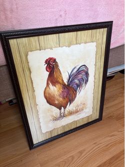 Framed painting