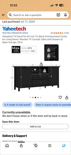 Tv console