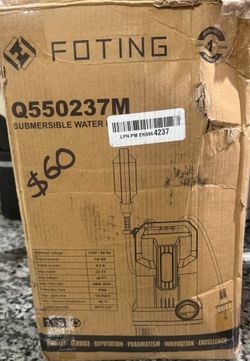 Submersible water pump