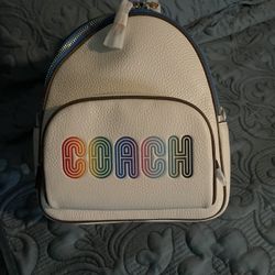 Pride Leather Coach Backpack ( New With Tags)