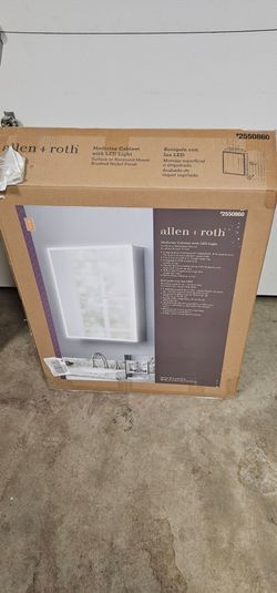 Allen+Roth medicine cabinet with led light