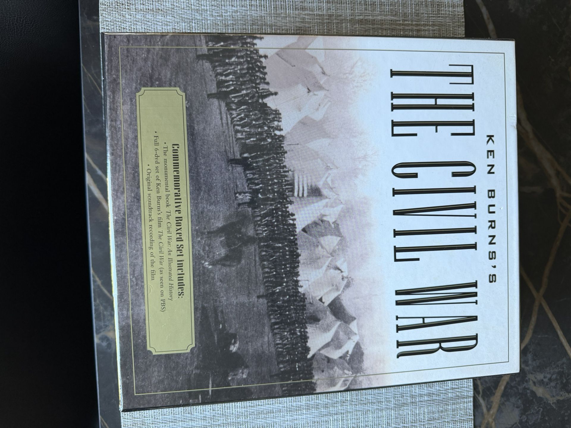 Ken Burns’s The Civil War Boxed Set Book DVDs Soundtrack New