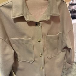 Cream Color Long Sleeve. Shcaket
