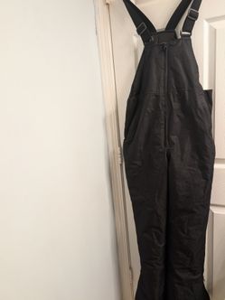 Youth Pulse Black Snow Bib Ski Pants Size 14-16