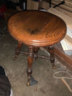 Antique piano stool