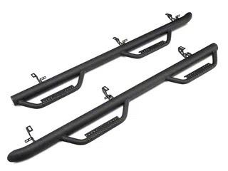 Jeep Wrangler JK 2007-2018 Running Boards — Nerf Bars with Drop Steps