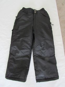 5/6T Black Snow Pants, Minus Zero