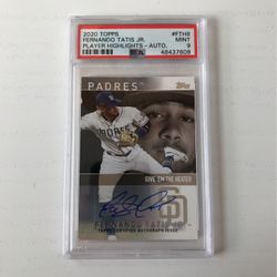 2020 Fernando Tatis Jr Autographed Baseball Card PSA 9 Only 5 Ever Made