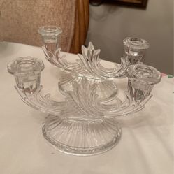 1994- Vintage Fostoria Crystal candle holder. Stunning beautiful Decor 