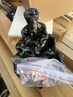 Incense Backflow Cone Holder of Black Color, Large
