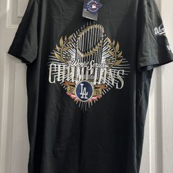 Los Angeles Dodgers 2025 World Series Champions  Black T-Shirt
