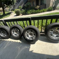 17 OEM 6 Lug Rims And Good Tires
