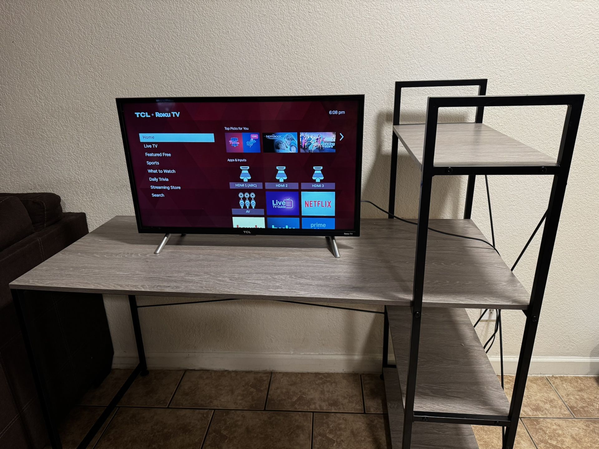 Desk And Tv 