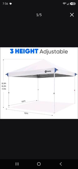 ⛺️✨ 10x10 Pop-Up Canopy Tent – White ✨⛺️