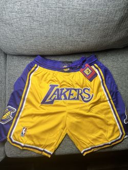 Just Don Lakers Shorts Size Large